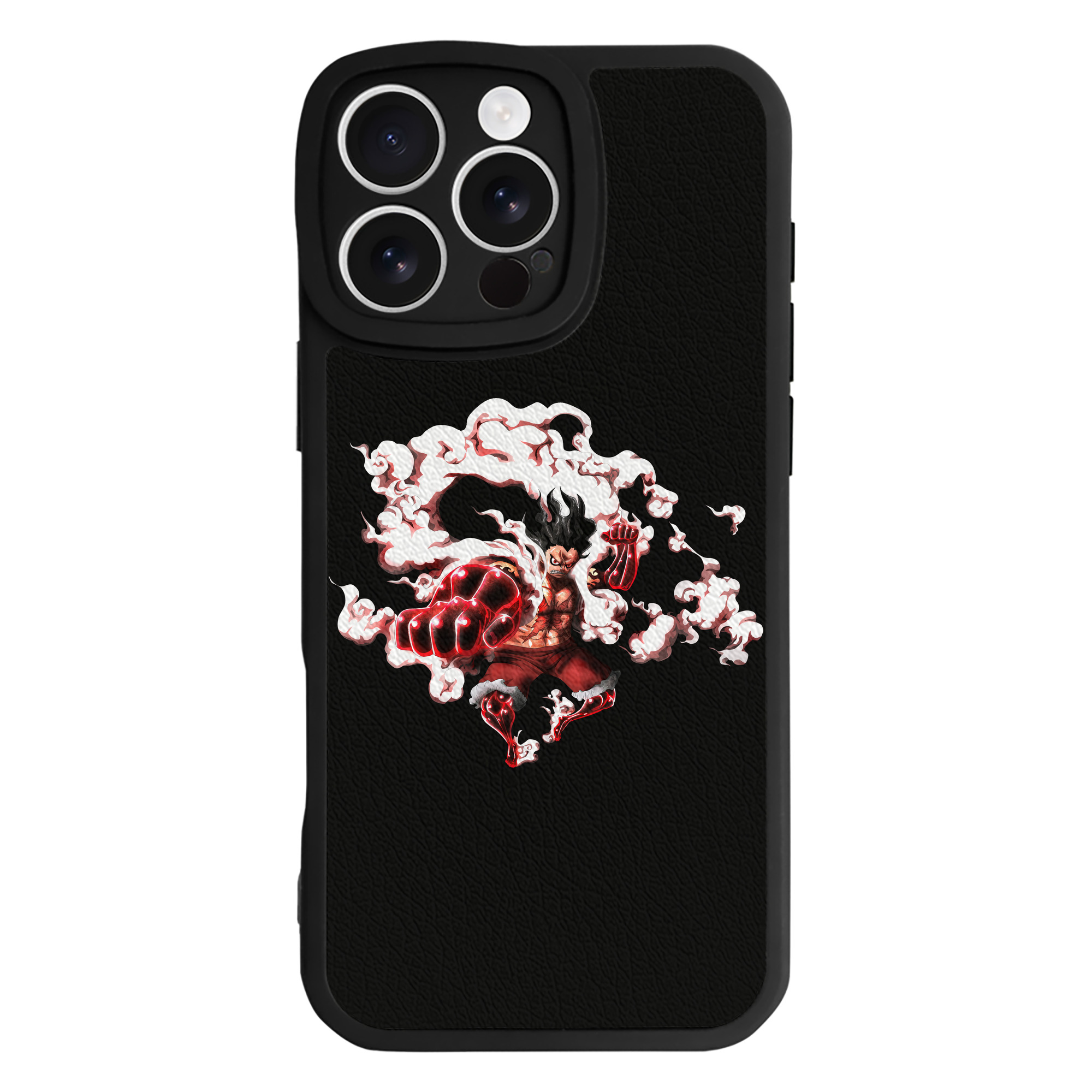 （画像用） ワンピース モンキー・D・ルフィ ONE PIECE Monkey D. Luffy 【iPhone 16シリーズ対応】シリコンスマホケース（レザー調） 材質：シリコン